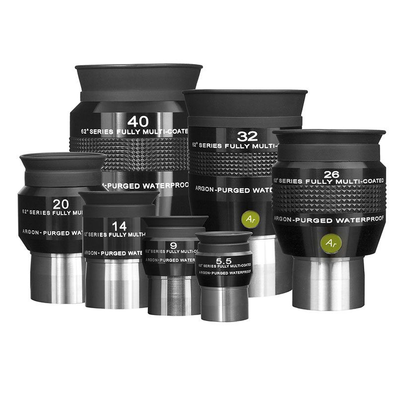 Explore Scientific 62° LER Okular 14mm – Hochwertig, Wasserdicht, Für Brillenträger (1,25" Anschluss)
