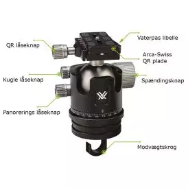 Vortex Radian kuglehoved (25 kg.) - 